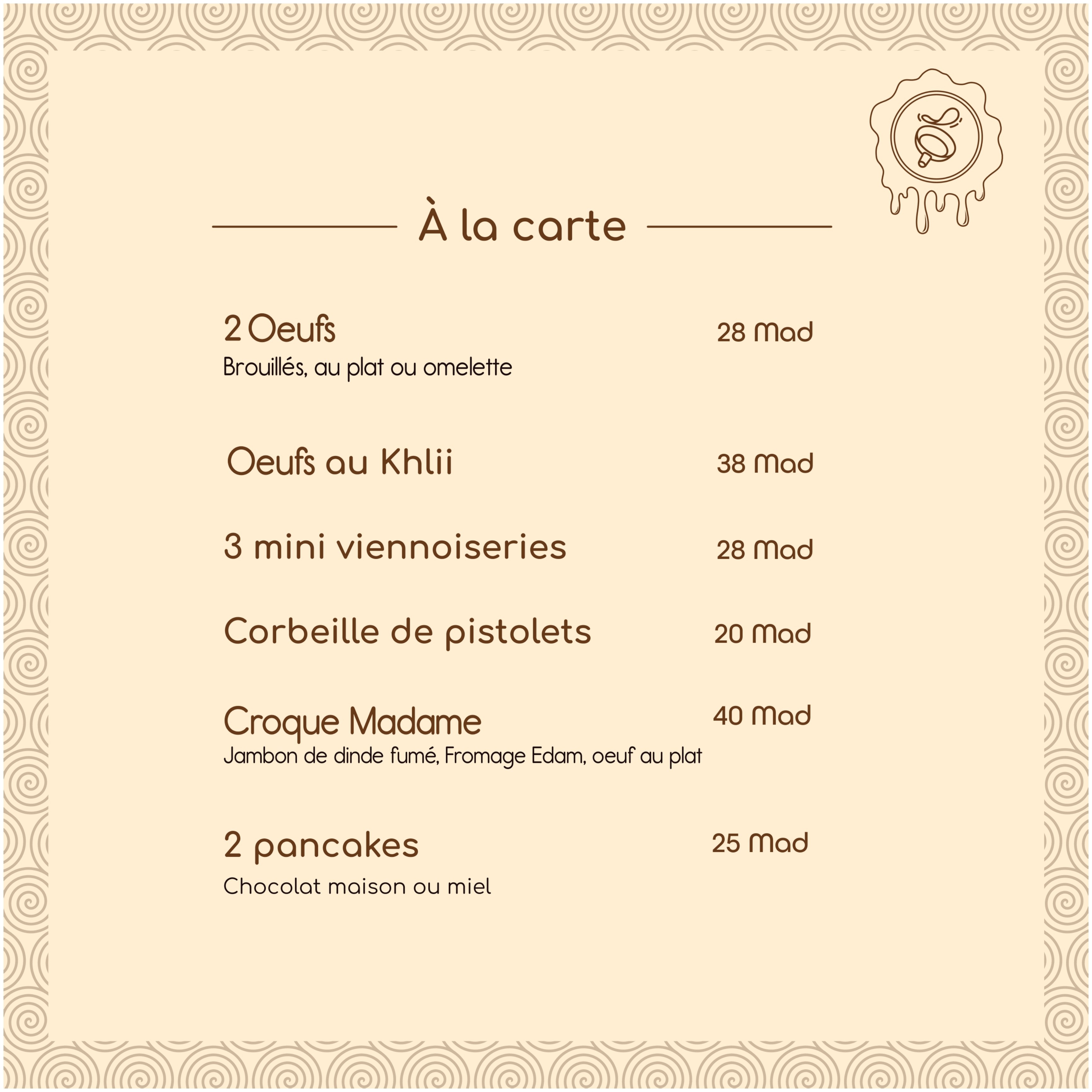Menu Dupond Café — page 26